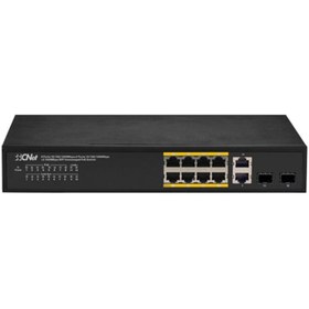 Resim Cnet 8 Port Cgs8002Gsp 10/100/1000 2X Combo + 2X Sfp Poe Switch ( 