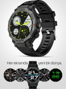 Resim Piranha 9924 Akıllı Saat / 1.52" Ekran / Uyku İzleme / IP65 / Titreşim / Kalp Ritm Ölçme / Adımsayar 