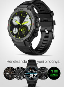 Resim Piranha 9924 Akıllı Saat / 1.52" Ekran / Uyku İzleme / IP65 / Titreşim / Kalp Ritm Ölçme / Adımsayar 