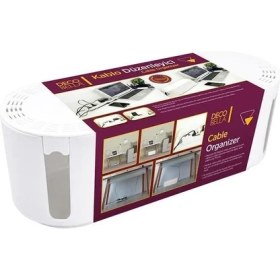 Resim Decobella 50808 Kablo Düzenleyici Beyaz 