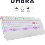 Resim Rampage Kb-r86 Umbra Beyaz Rainbow Red Switch Full Mekanik Klavye Gaming Klavye Oyuncu Klavyesi Türkçe 