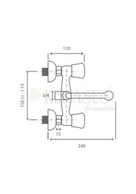 Resim Kerasus Nur Serisi - Döner Evye Bataryası 
