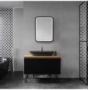 Resim Denko Taylan 100 Cm Mdf Siyah Banyo Dolabı Takımı Siyah 