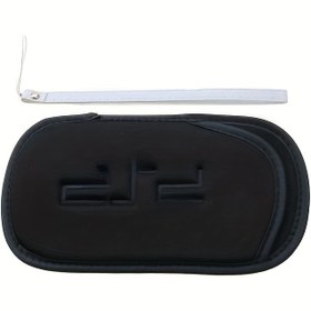 Resim Dayanıklı Naylon Taşıma Çantası PSP 1000/2000/3000 için - Kabartmalı Logo, Bilek Askısı & Ekran Koruyucu Saklama Kılıfı, Sağlam Saklama Çantası 