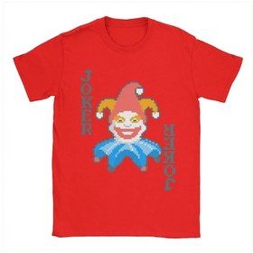 Resim Champrınt Erkek Kadın Balatro Joker Oyun Kartı Tişört %100 Pamuk Grafik Baskılıkırmızı Kirmizi 