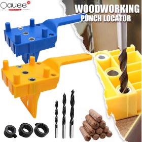 Resim Sourcingasia [ayak Izi] Ağaç Işleme Yumruk Bulucu Marangoz Iş Araçları El Aletleri El 6/8/10MM Matkap Ucu Delik Zımba Çapraz Dübel Matkap Jig (Yurt Dışından) 