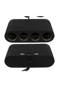 Resim Widermarkt 4 Lü Araç Çakmak Çoklayıcı + Usb-a & Type-c Aşırı Akım Korumalı, Güvenli Ve Kompakt Araç Şarj Dağıtıcısı Siyah 