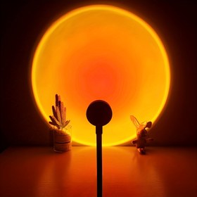 Resim 1 adet Sunset Işık Projeksiyonu, LED Pastel Sunset Işığı, Gökkuşağı Gece Lambası, USB Taşınabilir Işık, 360 Derece Fotoğrafçılık/Parti/Ev Dekoru/Yatak Odası Oturma Odası Romantik Sunset Işık Projektörü Getirin 