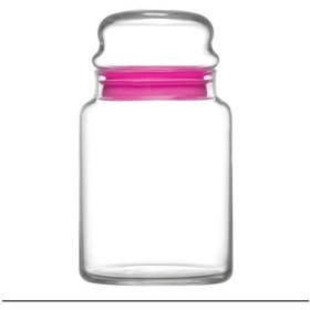 Resim LAV Sera Cam Kavanoz 2'li Orta Boy 890 ml Pembe Cam Kapaklı (Erzak Saklama Kavanozu ) 
