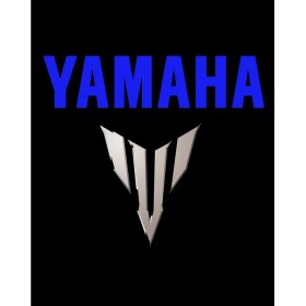 Resim Yamha MT07 Logo Blue Büyük Sırt Patch Yama 
