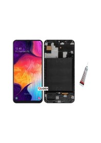 Resim Samsung Uyumlu A50,a505 Oled Ekran Dokunmatik Çıtalı Siyah B7000 Yapıştırıcı 