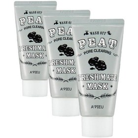 Resim Gözenek Temizleyici Kil Ve Kömür Maskesi 50 Mililitre Fresh Mate Peat Mask Pore Clearing 3 Paketi 