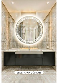 Resim Led Aydınlatmalı Ayna Banyo Homojen Işık Beyaz 60 Cm Diğer 