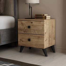 Resim Eco Room Mercan Komodin - Ceviz - 40 cm 