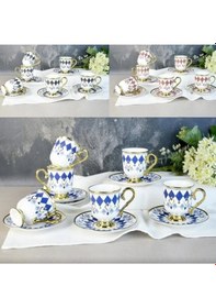 Resim Şener Şnr 101884 Kahve Fincan Takımı Helena 6'lı 