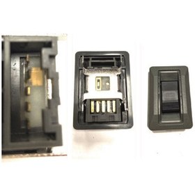 Resim NS Nilser Auto Parts Toyota Corolla Ae101 Cam Düğmesi Arka Sağ Sol Uyumlu 1 Adet 93-98 