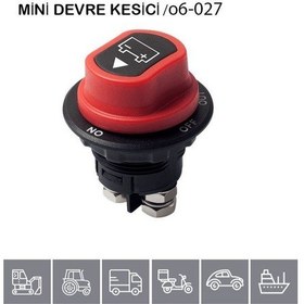 Resim Aksa 12V-24V Devre Kesici Pls Mini Marin Tipi Çevirmeli On-Off-Ou 