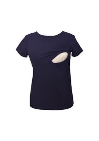 Resim Luvmabelly Maternity 2501 2516 Pamuklu Lohusa Emzirme Tshirt 9 Renk Mevcut -lacivert 