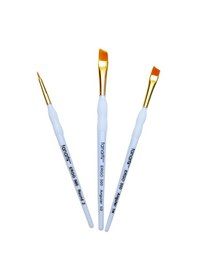 Resim Fanart Ergonomik Altın Taklon Fırça Seti 500 Seri 3Lü Set 2 