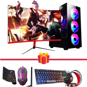 Resim Ramtech DG392 İ5-4570 16GB Ram 256GB SSD 1tb HDD 4gb RX560 23,6 Curved Oyuncu Bilgisayar 