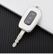 Resim Beyaz 2 Düğme Tpu Araba Uzaktan Anahtar Fob Kapak Kılıf Renault Uyumlu Kwid Trafik Sembolü Dacia Sandero Logan Duster 2016 2017 2018 Kabuk 