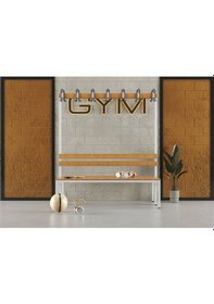 Resim Ayakkabılıksız 4 Ayaklı Çift Taraflı Bank, Kanca Şeritli Bank, 14 Kanca, 150x85x170 Cm, Spor Bankı 