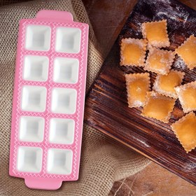 Resim Wonton Mantı Kalıbı, Bir Kerede 10 Wonton veya Hamur İşlemesi Yapabilir, Kullanımı ve Temizliği Kolaydır, Evde Pişirme Aracı, Kurabiye Yapma Aracı, Çok Amaçlı Pişirme Kalıbı 
