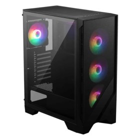 Resim MSI Msı Mag Forge 120A B65 Temperli Cam 6X120MM Auto Rgb Fan 650W Bronz Atx Gamıng Kasa 