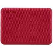 Resim Toshiba 4TB Canvio Advance Portable External Hard Disk Drive (HDD) with Auto-Back and Security Software, Red 