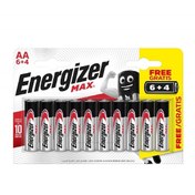 Resim Energizer Alkalin Max AA 6+4 Kalem Pil 10'lu 