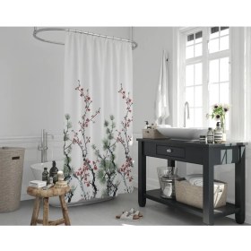 Resim Zethome Jackline Banyo Duş Perdesi 7766 Tek Kanat 240X200 