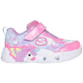 Resim Skechers Unicorn Charmer Lil Heart Sparkles Kız Çocuk Pembe Günlük Ayakkabı 