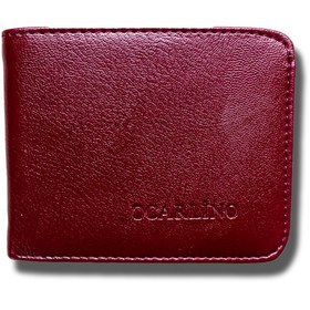 Resim Unisex Yatay Cüzdan Bordo 