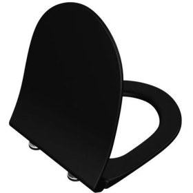 Resim Vitra 120-083-009 Sento Slim Yavaş Kapanır Mat Siyah 