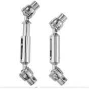 Resim Neevoyu Wpl Ve Mn Rc Araçlar İçin Metal Şaft Seti - 2'li Paket, Siyah Renk, 58-72mm Uzunluk 
