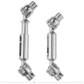 Resim Neevoyu Wpl Ve Mn Rc Araçlar İçin Metal Şaft Seti - 2'li Paket, Siyah Renk, 58-72mm Uzunluk 