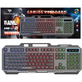 Resim Platoon PL-478 Led Işıklı Metal Kasa Gaming Oyuncu Klavye 