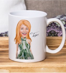 Resim Bk Gift Kişiye Özel Karikatürlü Kadın Tasarımlı Beyaz Kupa Bardak-130, Arkadaşa Hediye , Karikatürlü Kupa Bardak Kobitmeyen138589 Bk Gift 
