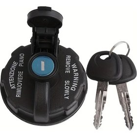 Resim Dashanshop Siyah Araçlar İçin Yakıt Deposu Kilidi Kapağı Yedek Parça 