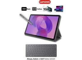 Resim Lenovo Tab 2. Nesil 8gb 128GB 11.5" 2.5k 120Hz Tablet Gri Kalem ve Kılıf Hediyeli Eğitim Ofis ve Oyun Için Üstün Performanslı Tablet Seti 