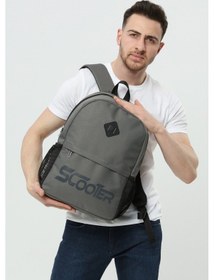 Resim Scooter Unısex Sırt Çanta Gri 