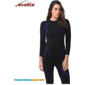 Resim Evolite Evolıte Thermowear Bayan Mor Termal Üst İçlik Çok Renkli 