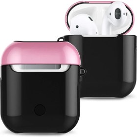 Resim Gray Line Gry Airpods 2 (2.nesil) 3in1 Kılıf - Siyah-Pembe Nel1 