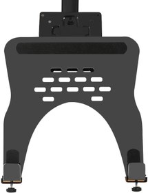 Resim Monitör Tutucu Laptop Standı, Dizüstü Bilgisayar Tepsisi, 10-18 inç Uyumlu, 360 Derece Dönebilir, Ayarlanabilir, Siyah (Kol Dahil Değildir) 