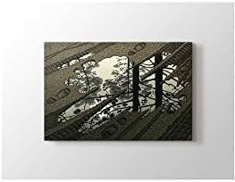 Resim MC Escher Puddle EkoTablo-40 X 60 Cm Yatay 