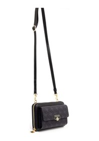 Resim Portföy Çantası Kadın Silver Polo 921-45519 Sılver Polo Bayan Portföy M178 Siyah-mat Siyah Siyah 