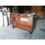 Resim Fırınlı Döküm Derin Kuzine Soba 50Lik Battal Özel Boy 