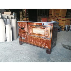 Resim Fırınlı Döküm Derin Kuzine Soba 50Lik Battal Özel Boy 