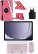 Resim Samsung Galaxy Tab A9 4gb 64gb 8.7'' TABLET+PEMBE KILIF+KALEM+PEMBE KLAVYE+MOUSE+ŞARJ BAŞLIĞI 