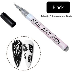 Resim Nail Art Çizim Kalemi / Adet Fiyattır - Siyah 